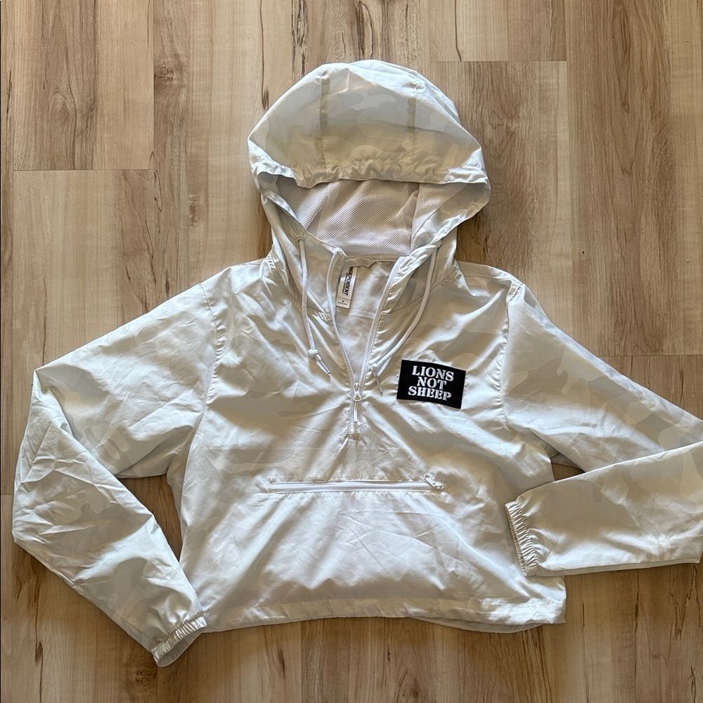 Lions Not Sheep White Camo workout Jacket